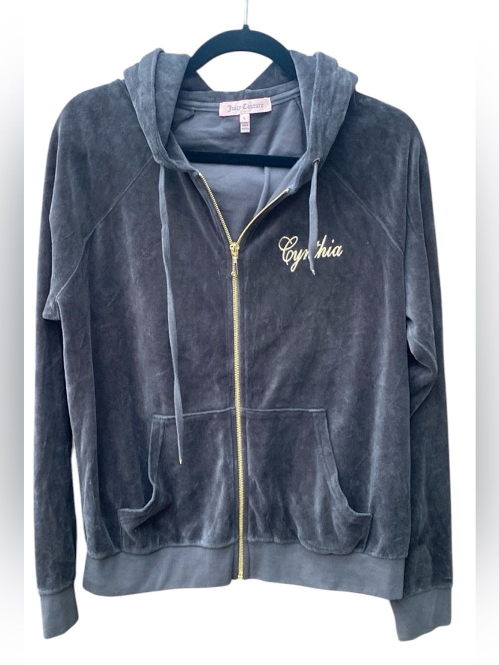 Juicy Couture Gray “Cynthia” Hoodie - L